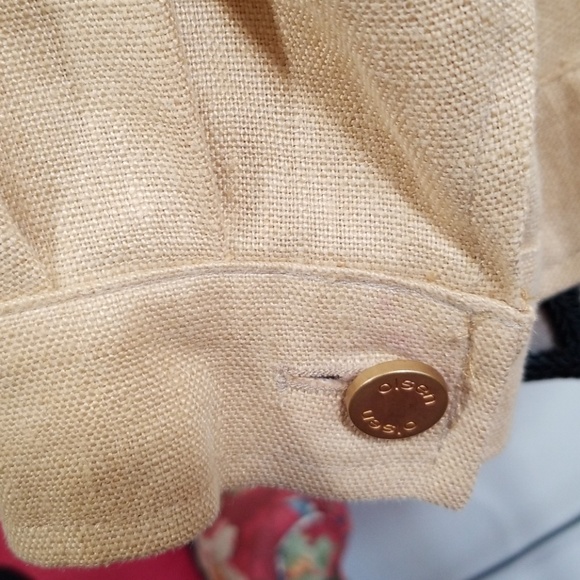 Olsen casual button down Tan jacket. Size M - Picture 5 of 8